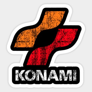 Distressed Konami Sticker